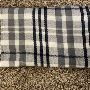Plaid long and heavy scarf